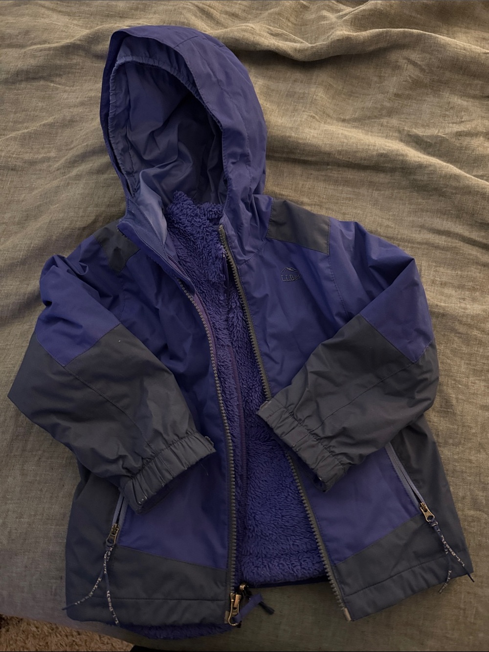 L.L. Bean Kids 3-in-1 ski and snow coat
